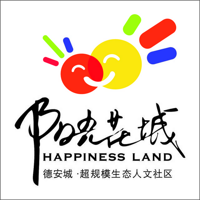 阳光花城logo模板素材