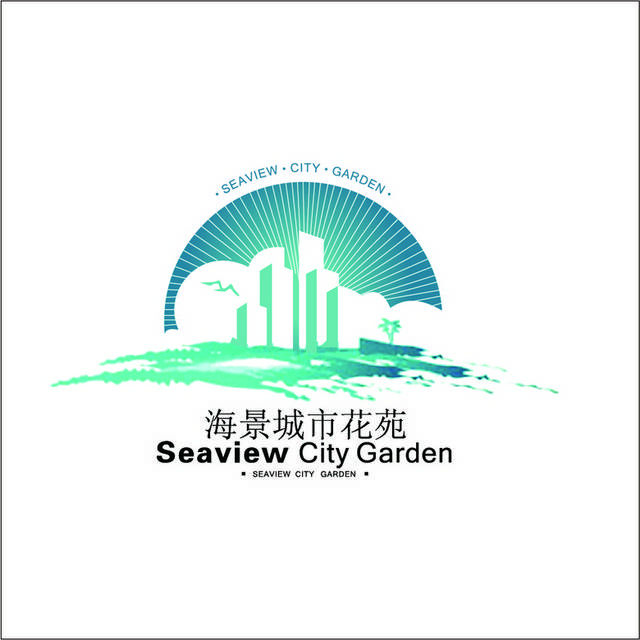 海景城市花苑logo标志