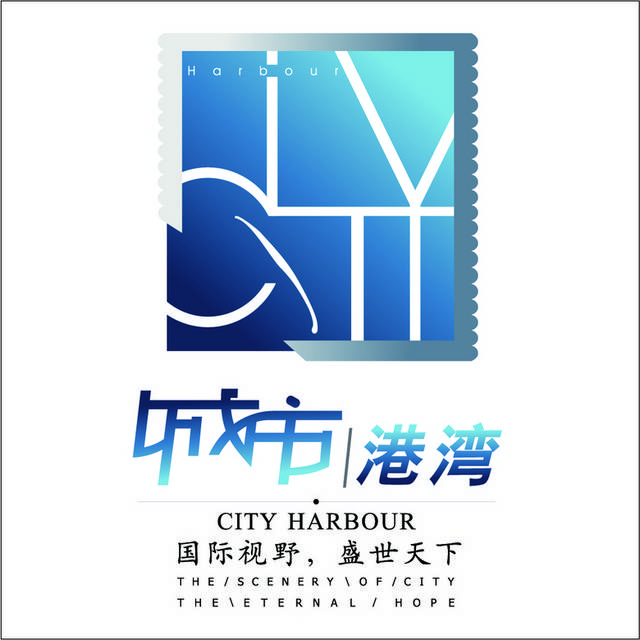 城市港湾创意logo标志