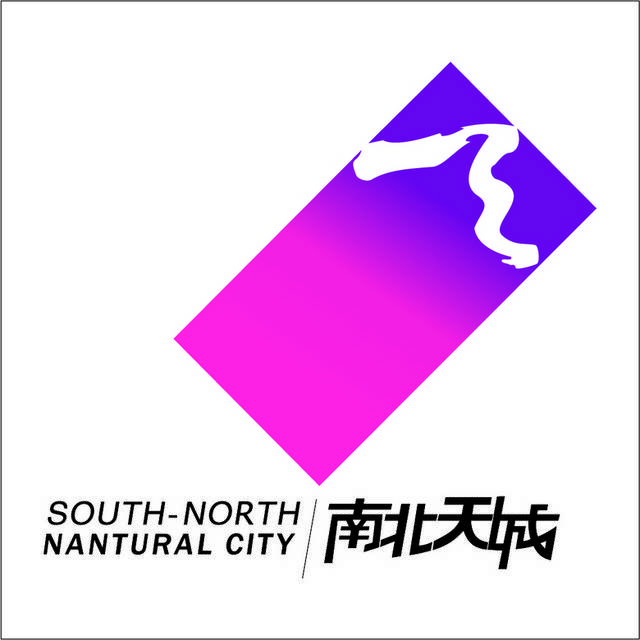 南北天城紫色logo标志
