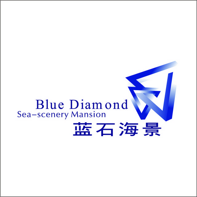 蓝石海景logo标志