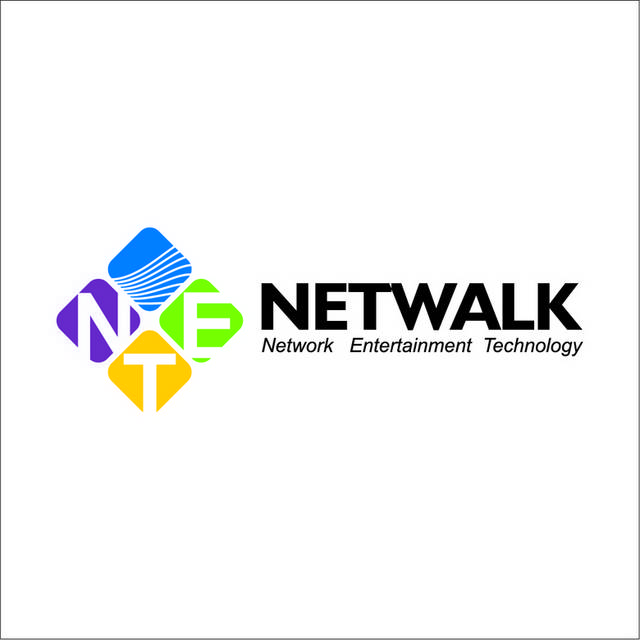 netwalk字母logo标志