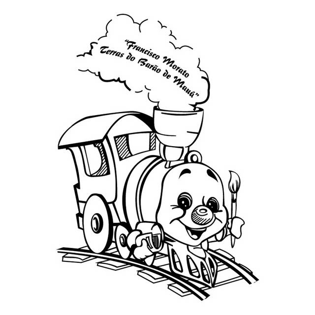黑白小火车logo设计图标