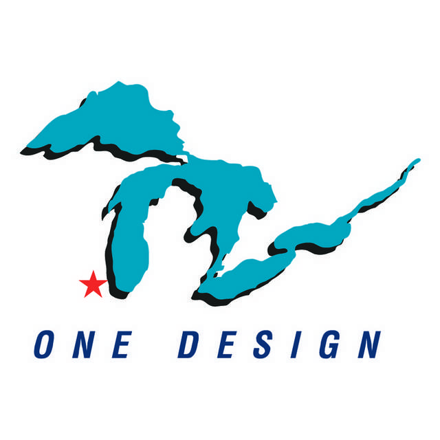 蓝色地图logo设计图标