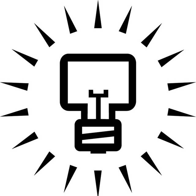 黑色灯泡logo设计图标