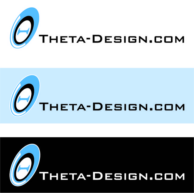 蓝色字体极简logo设计图标
