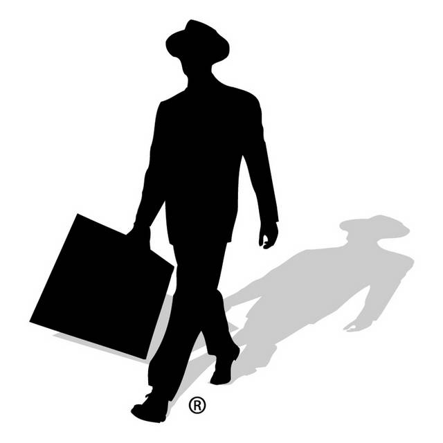 黑白人物logo设计图标