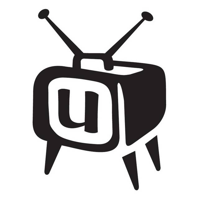 黑色抽象电视logo图标设计