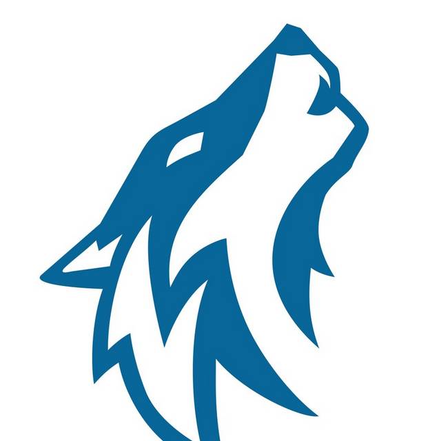 手绘狼图标LOGO