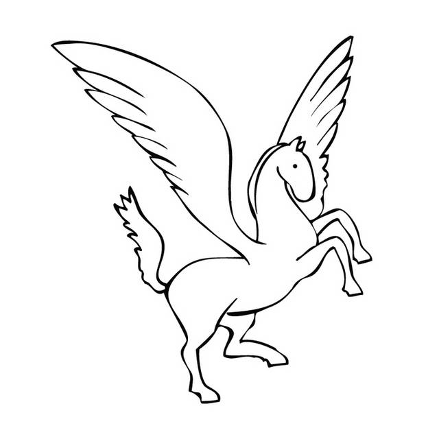可爱的飞马logo