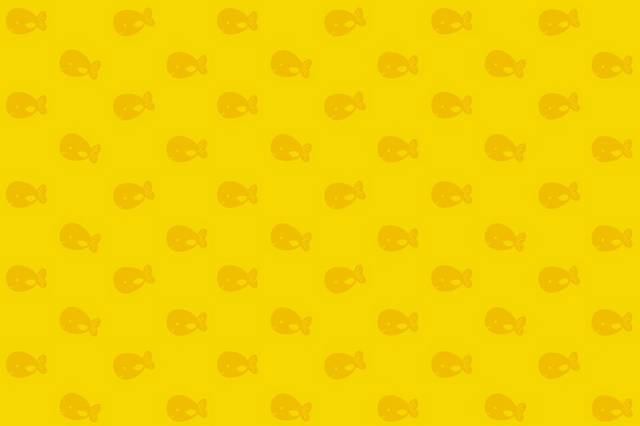 黄色小鱼卡通素材