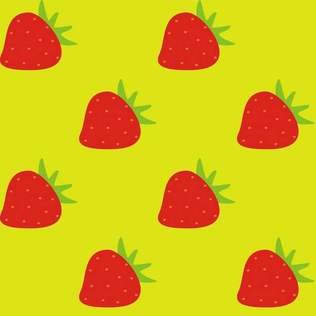 红色小草莓卡通素材