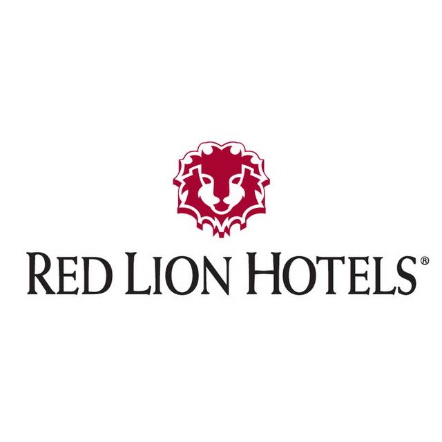 红色酒店标志