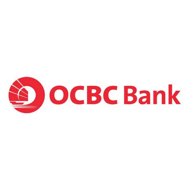 红色OCBC银行logo