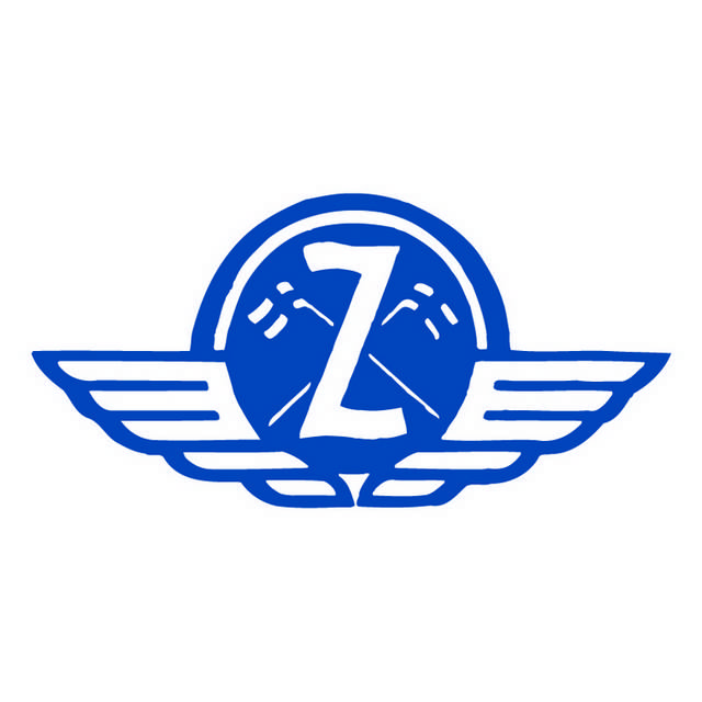 蓝色插画翅膀logo图标