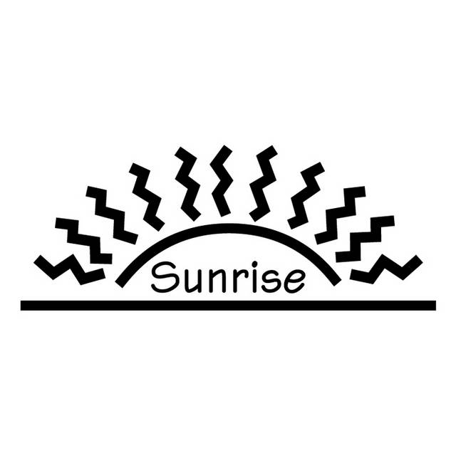 黑色线条插画艺术logo图标