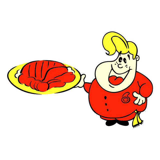 插画厨师logo图标