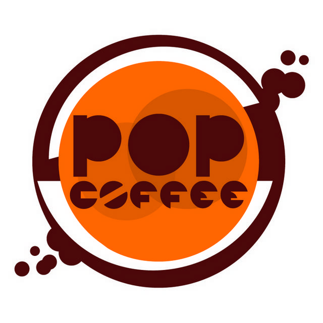 咖啡艺术字母logo图标设计