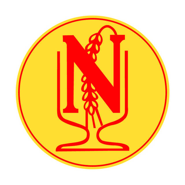 黄色时尚酒杯logo设计