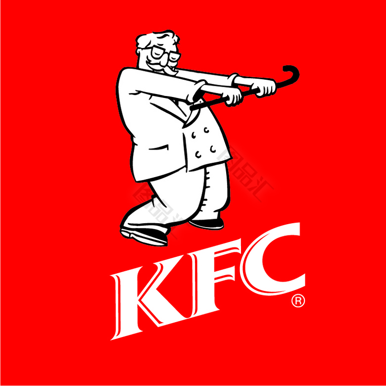 KFC标志简笔画图片