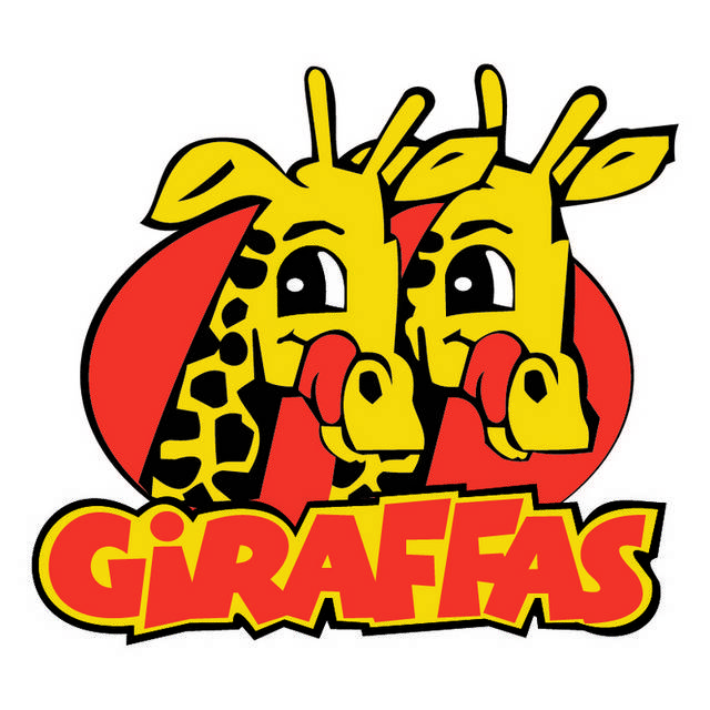 插画长颈鹿logo设计素材