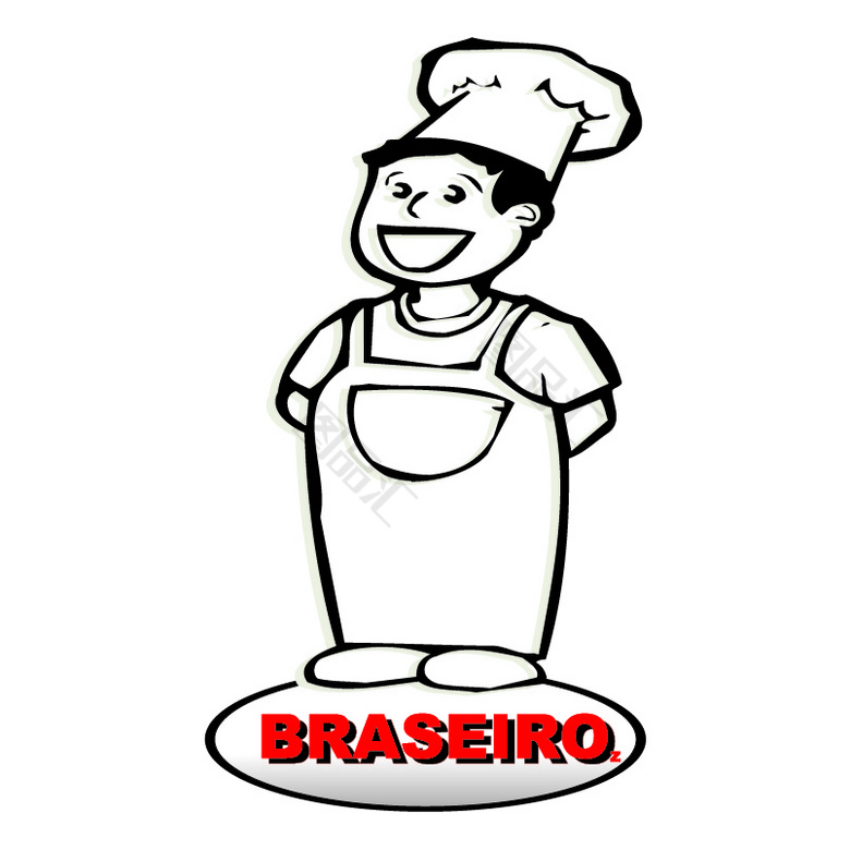 简笔厨师logo设计图标_图品汇