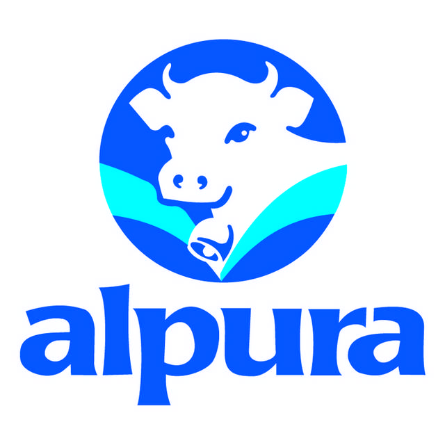 蓝色奶牛企业logo设计图标