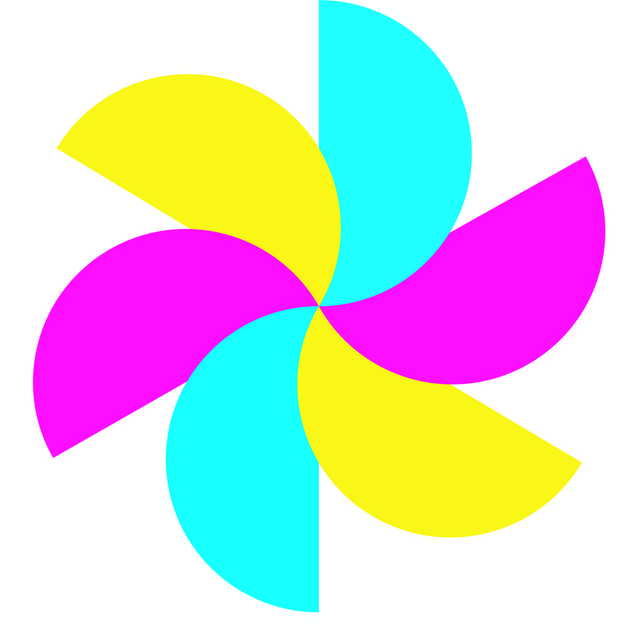 卡通风车LOGO图标