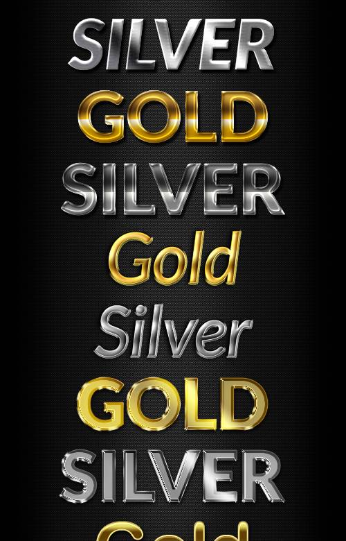 金银色字体样式