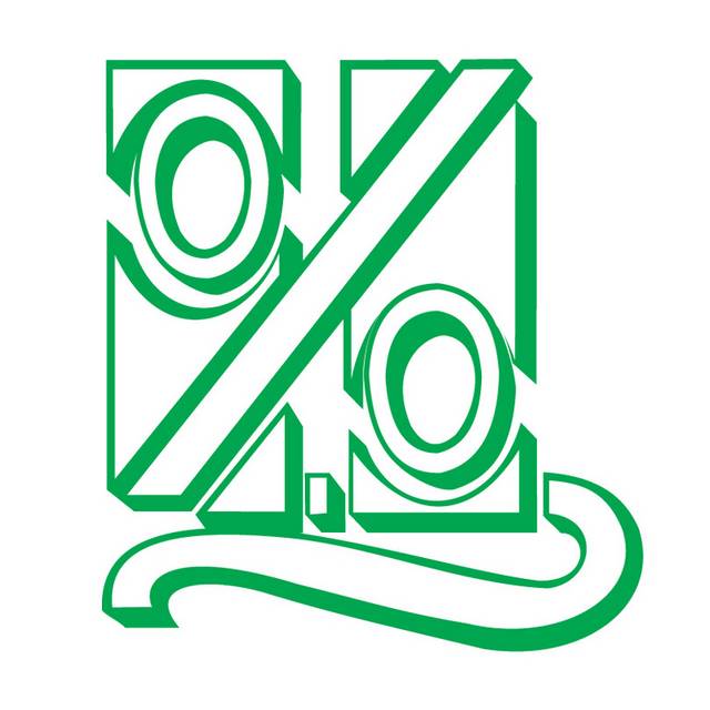 绿色百分比logo