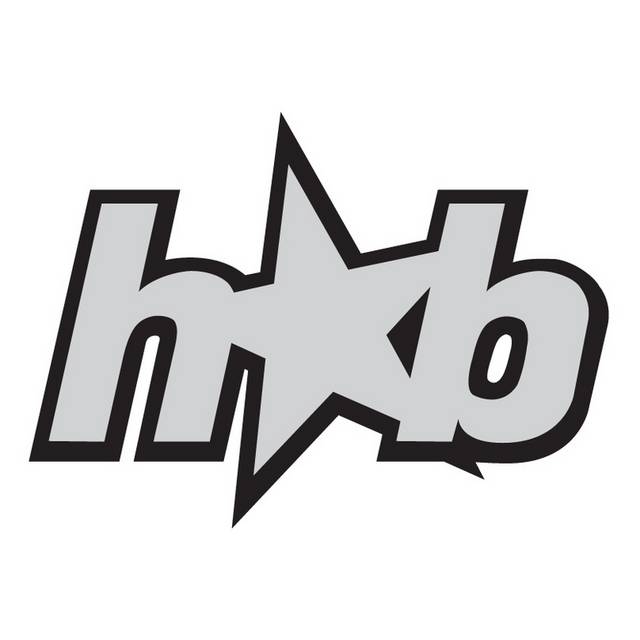 灰色五角星HB组合logo