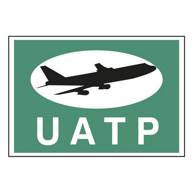 绿色剪影飞机英文logo设计素材