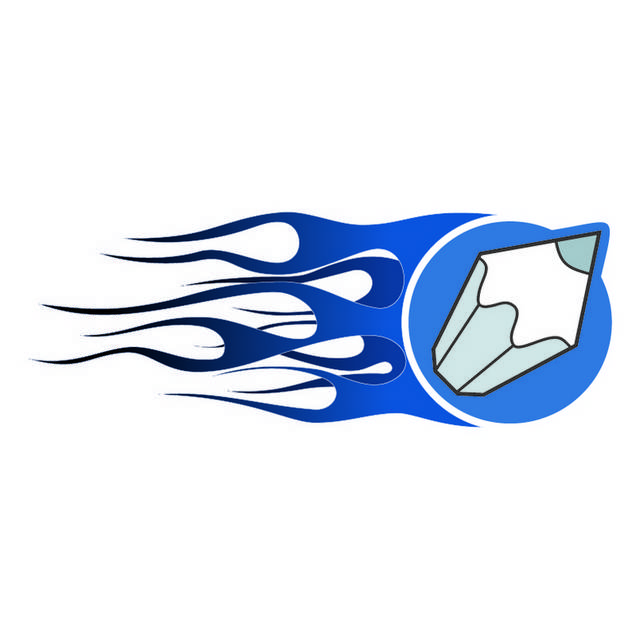 蓝色铅笔logo设计素材