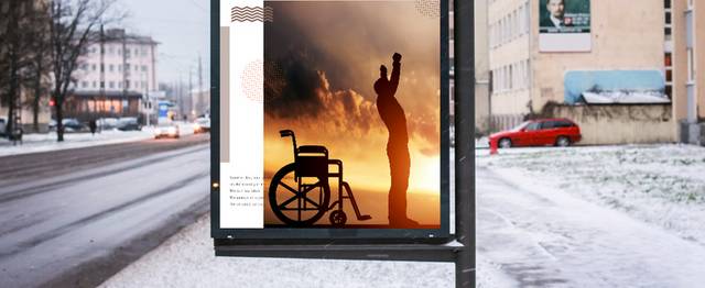 关爱残疾人海报