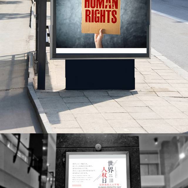 精美世界人权日海报