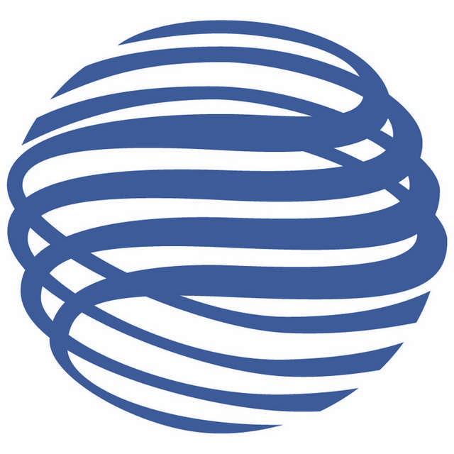 蓝色简约线圆logo