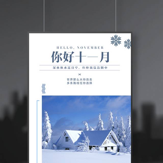 你好十一月海报