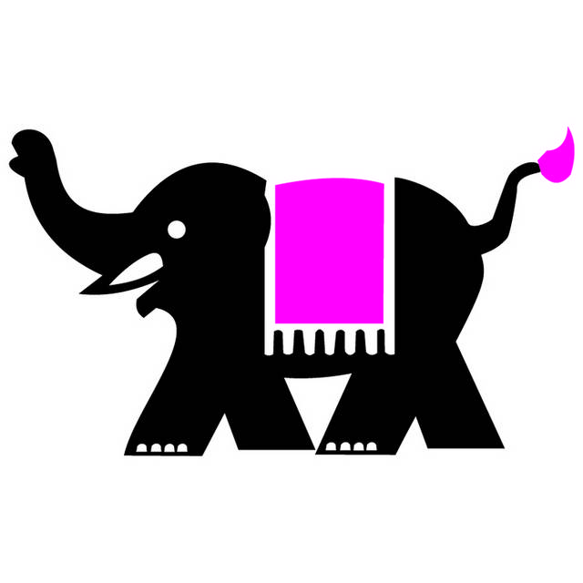 粉色小象设计logo