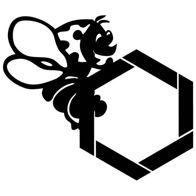 黑色蜜蜂简约logo