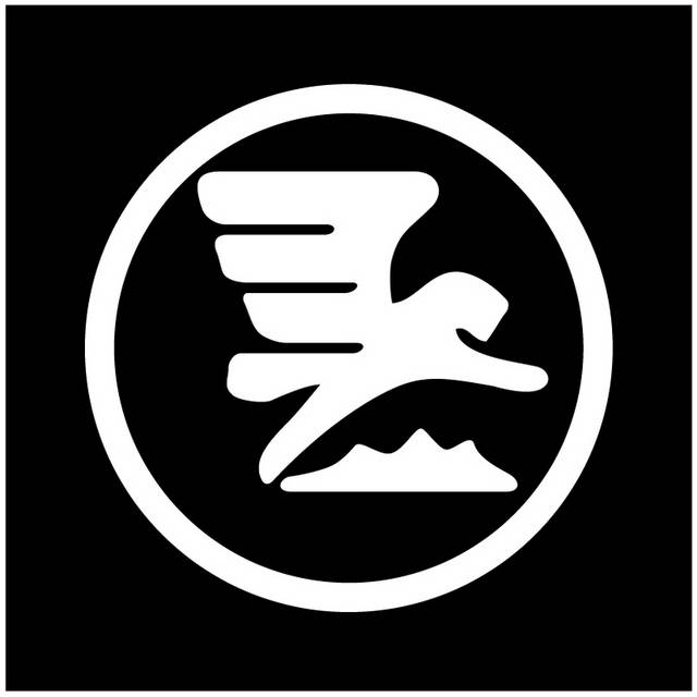 白色极简动物标识logo