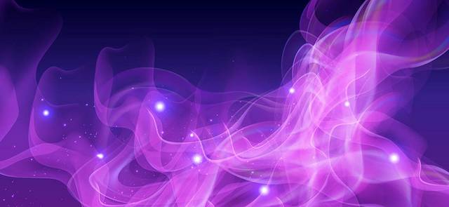 紫色炫彩光效元素