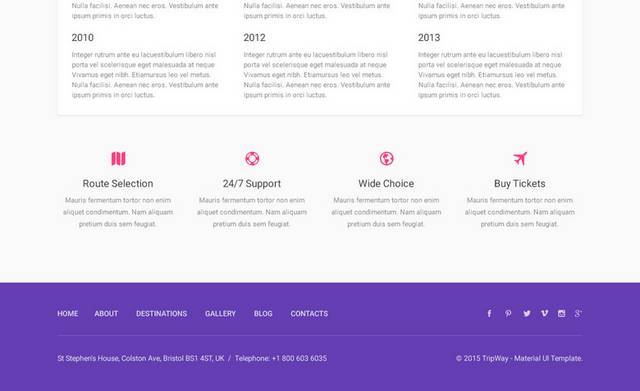 紫色背景模版网页素材