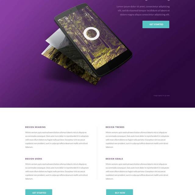 紫色网页模版素材