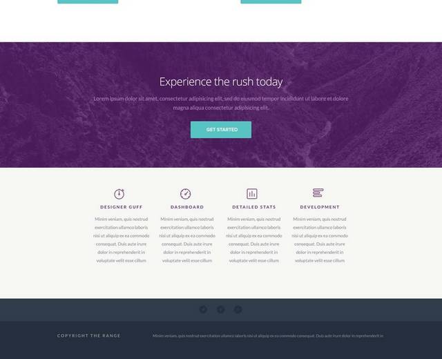 紫色网页模版素材