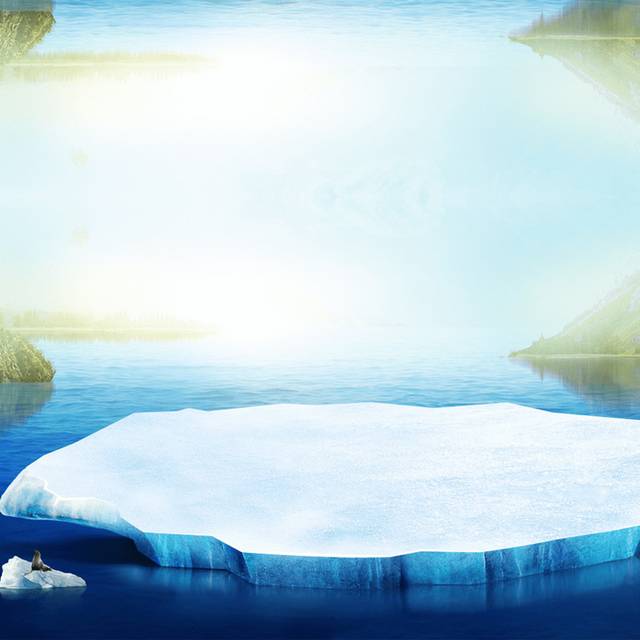 冰块夏季主图背景
