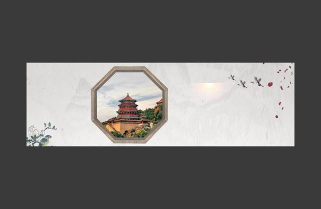 精美中国风banner背景