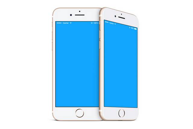 高清白色苹果7手机样机贴图