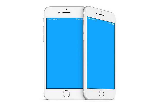 简约白色苹果7手机样机贴图