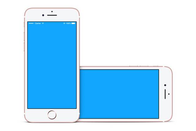 白色苹果7手机样机贴图