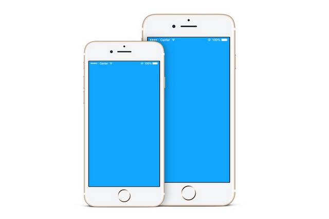 简单白色苹果7手机贴图